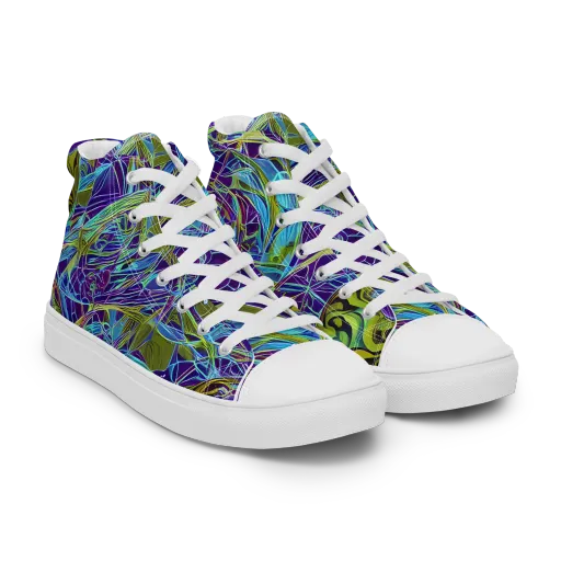 Hyperviolet on a Women's High Top Canvas Shoes