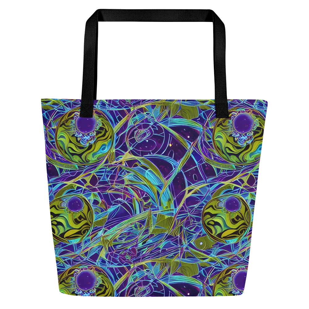 Hyperviolet on Large Tote Bag W/ Pocket — Front