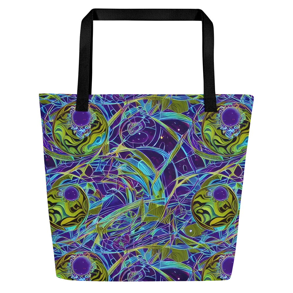 Hyperviolet on Large Tote Bag W/ Pocket — Front