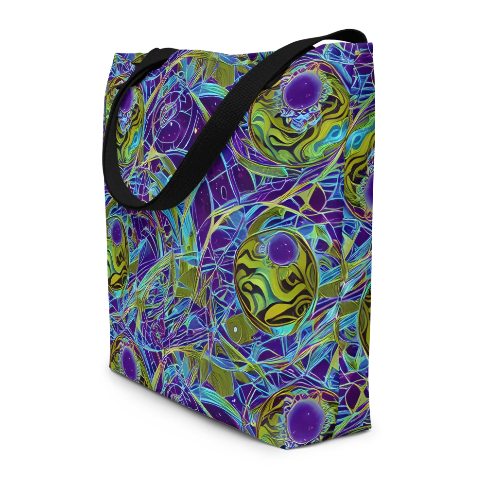 Hyperviolet on Large Tote Bag W/ Pocket — Front