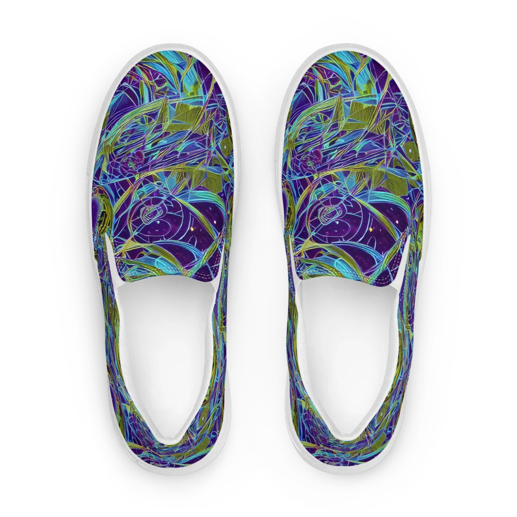 Hyperviolet on Women's Slip-On Canvas Shoes — Front