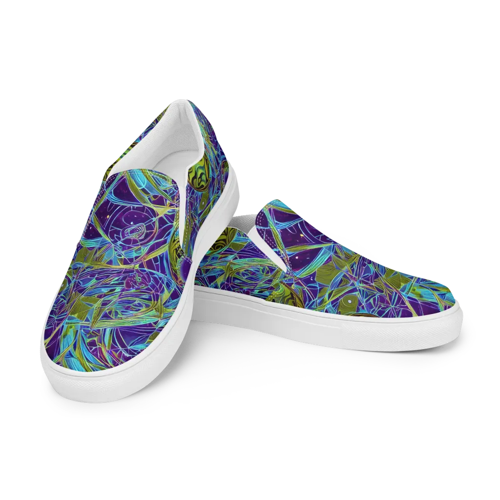 Hyperviolet on Women's Slip-On Canvas Shoes — Left Front