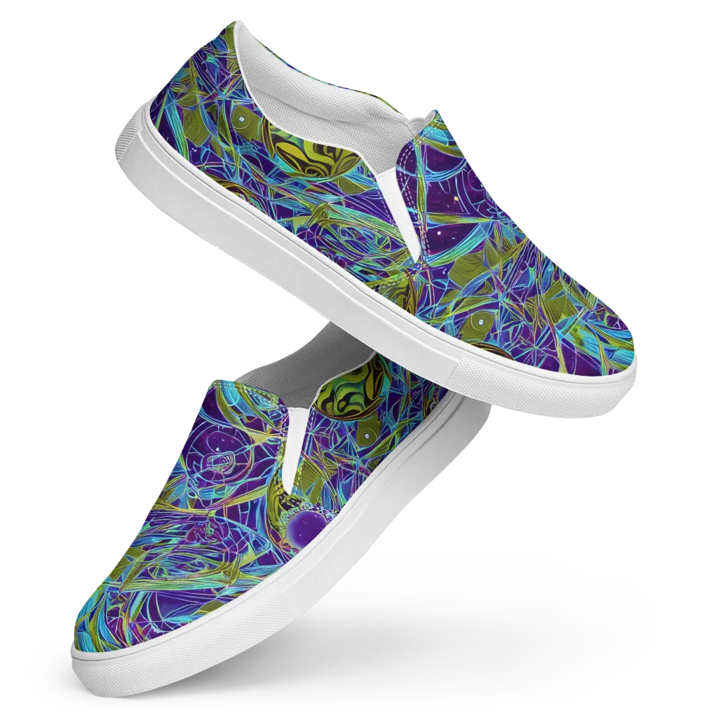 Hyperviolet on Women's Slip-On Canvas Shoes — Front