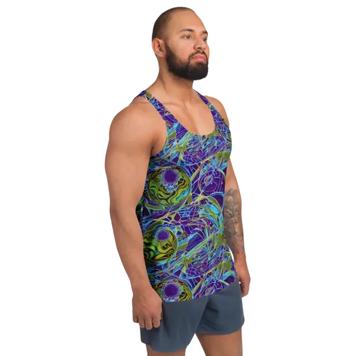 Hyperviolet on a Men's Tank Top