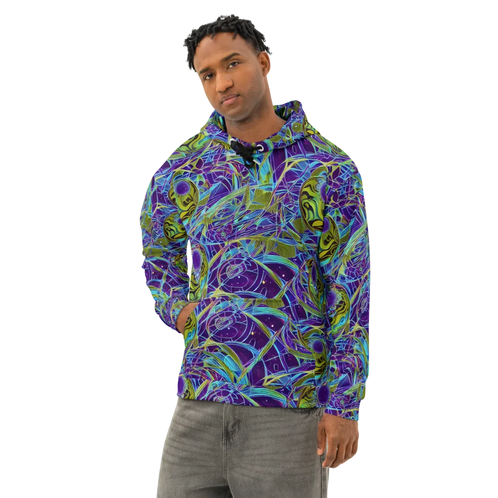 Hyperviolet on Cotton Hoodie — Left Front