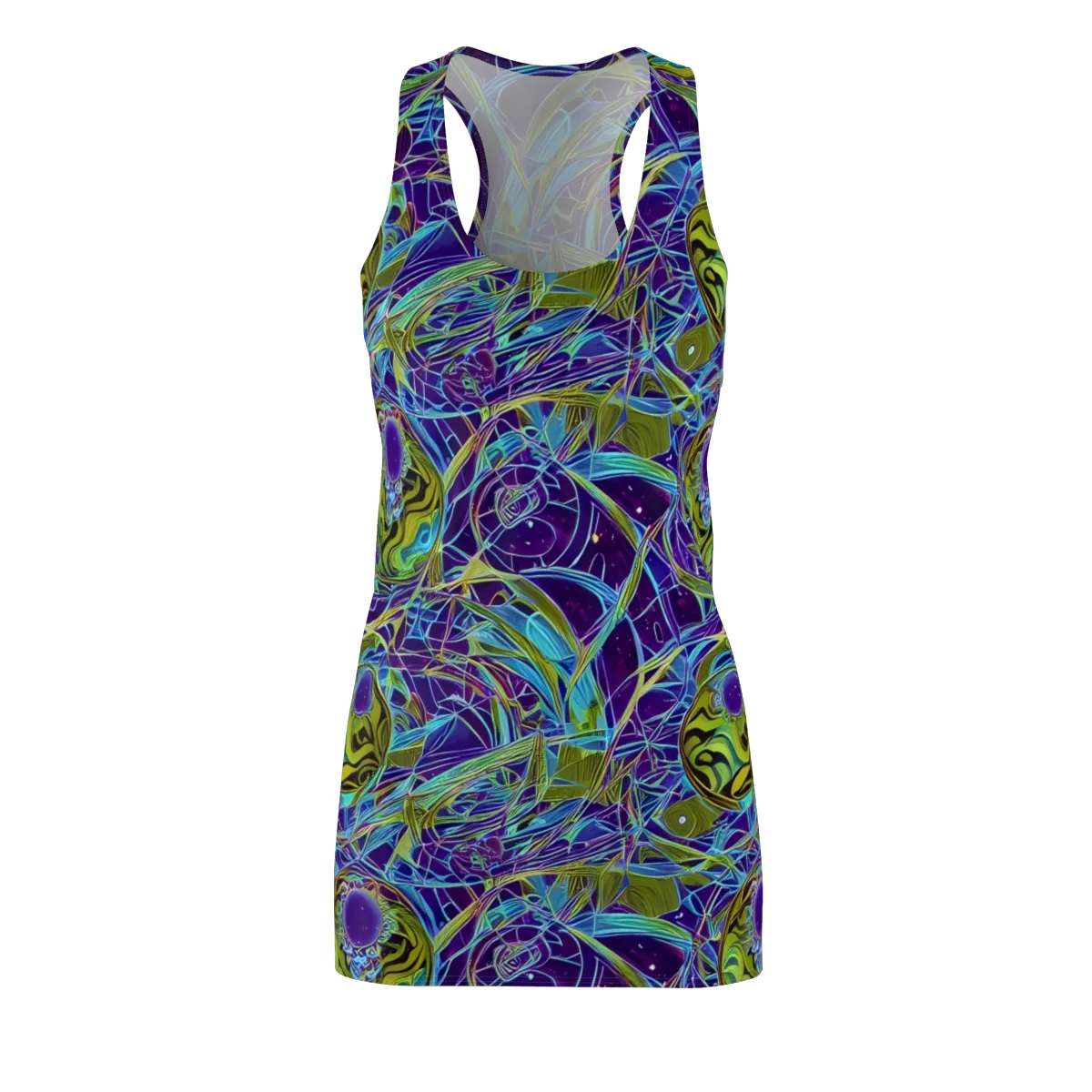 Hyperviolet on Racerback Dress — Front