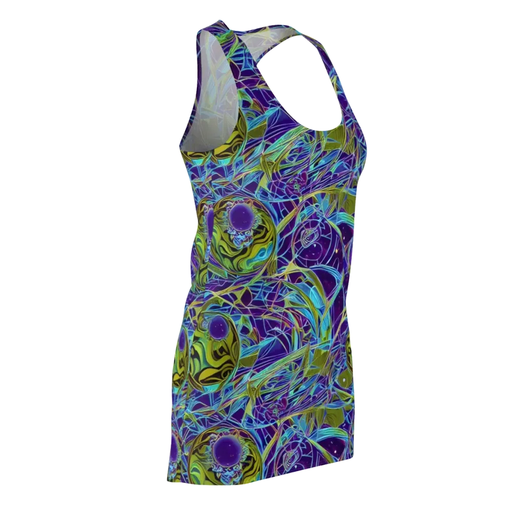 Hyperviolet on Racerback Dress — Front Side