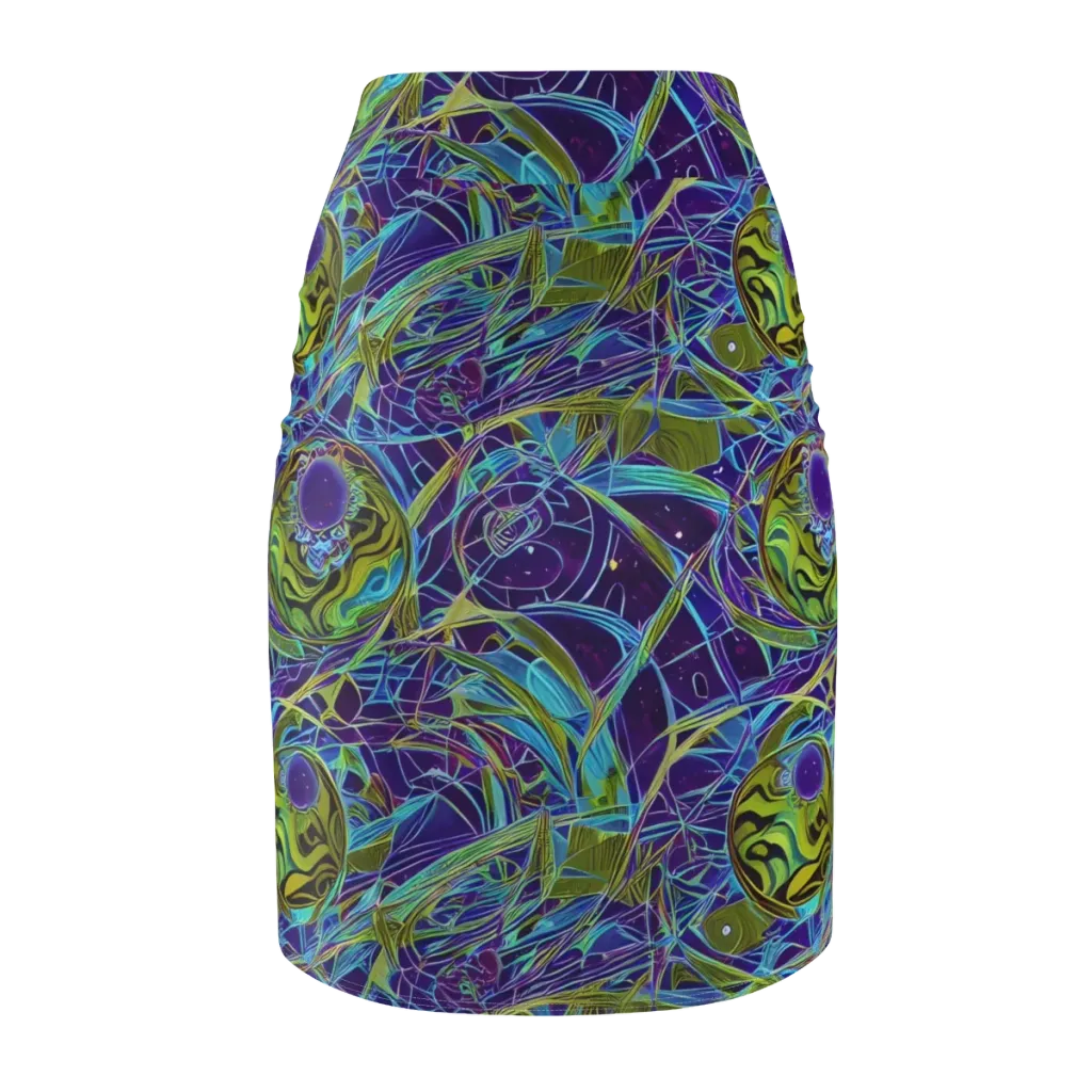 Hyperviolet on Pencil Skirt — Back