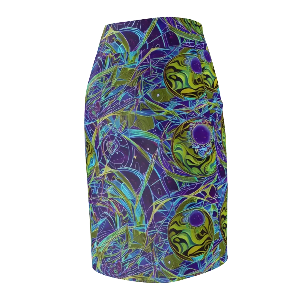 Hyperviolet on Pencil Skirt — Back Side
