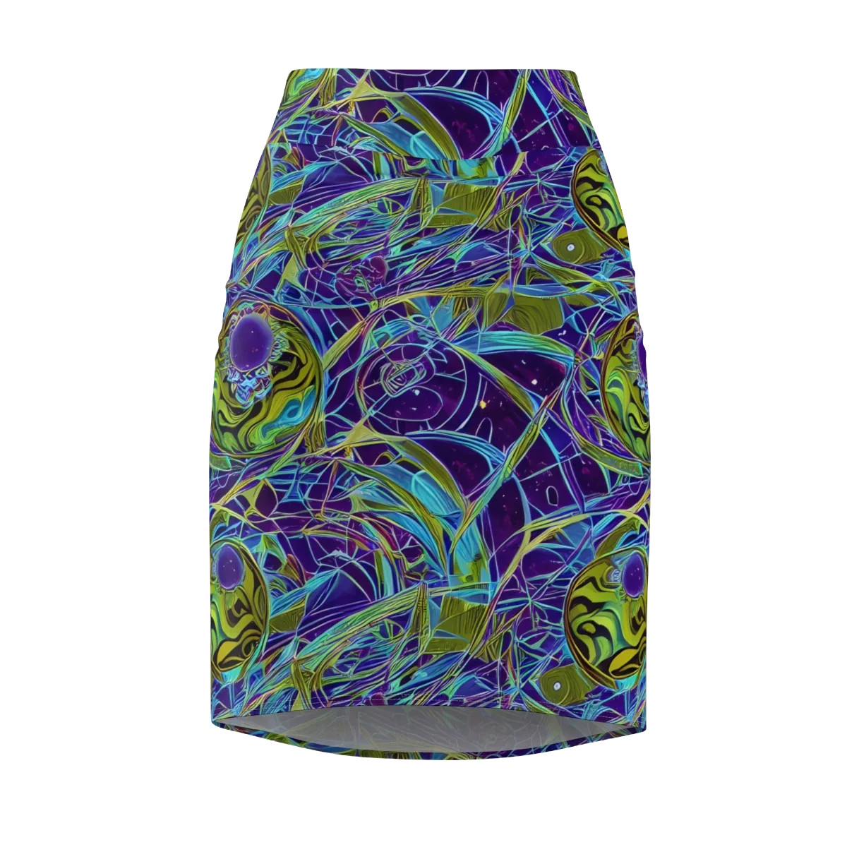 Hyperviolet on Pencil Skirt — Front
