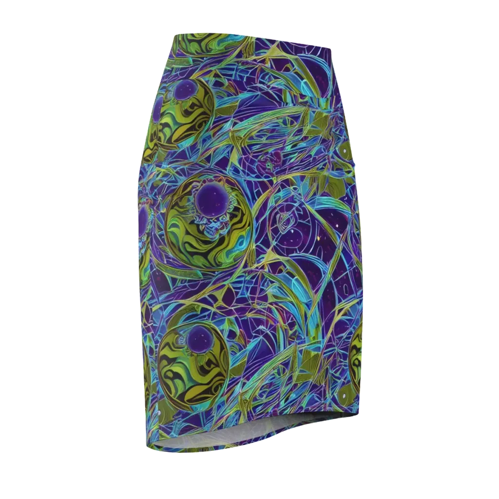 Hyperviolet on Pencil Skirt — Front Side