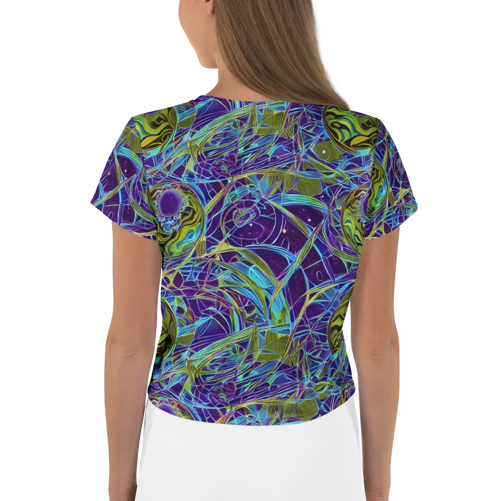 Hyperviolet on Crop Tee — Back