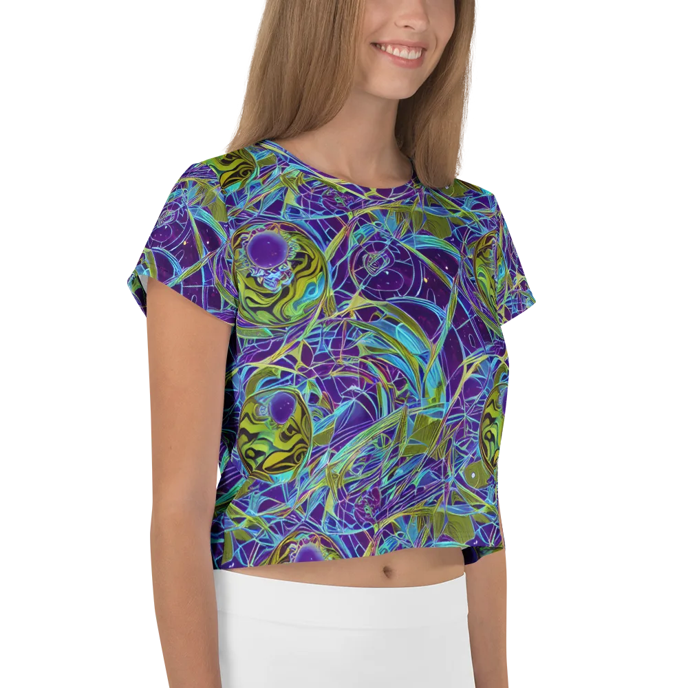 Hyperviolet on Crop Tee — Right
