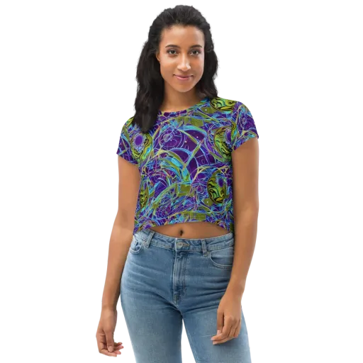 Hyperviolet on a Crop Tee