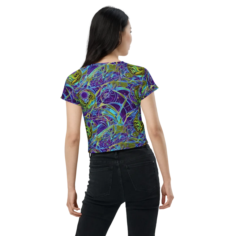 Hyperviolet on Crop Tee — Back