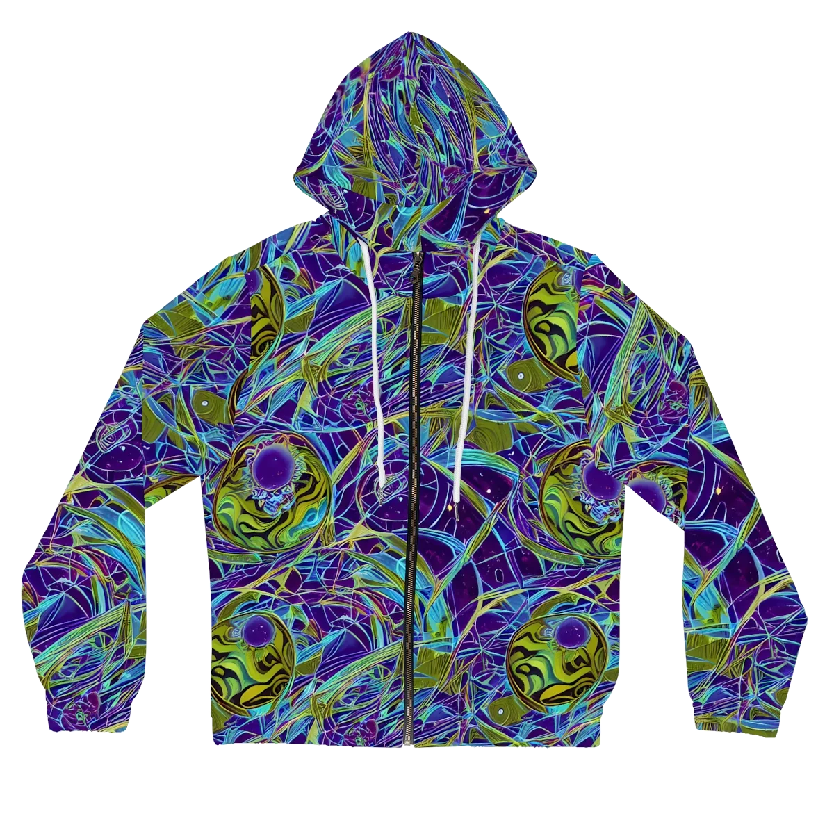 Hyperviolet on Women's Full-Zip Hoodie — Front