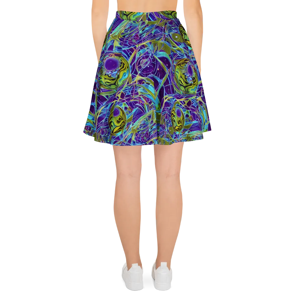 Hyperviolet on Skater Skirt — Back