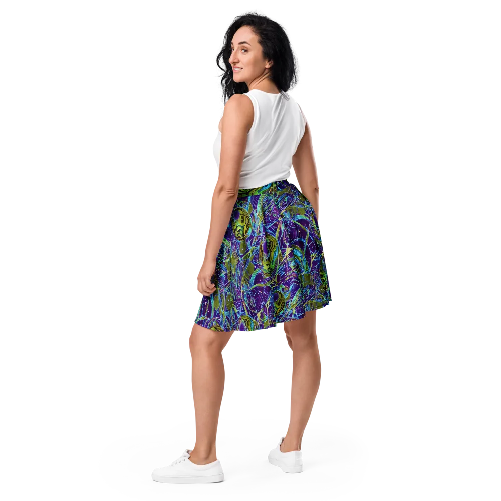 Hyperviolet on Skater Skirt — Back
