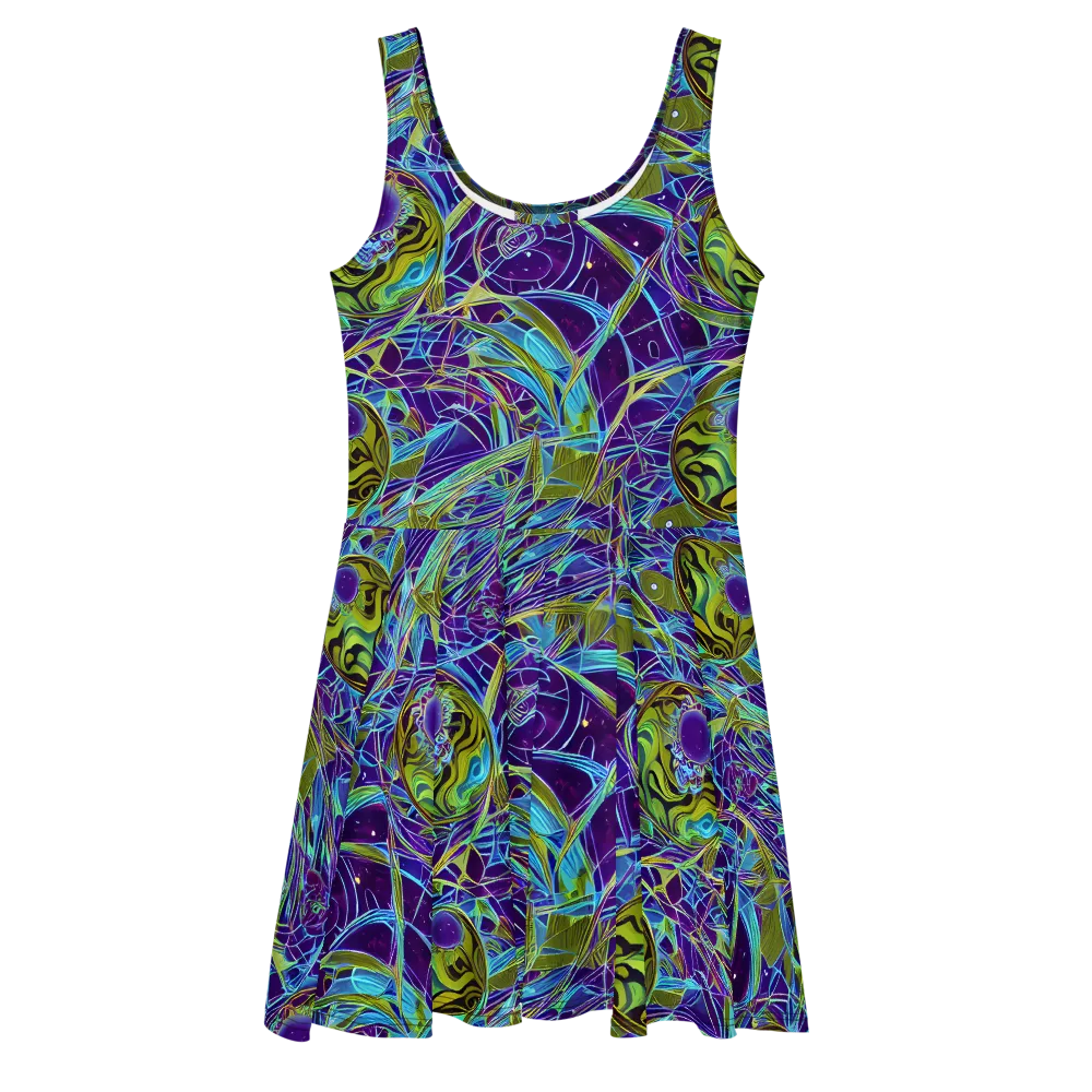 Hyperviolet on Skater Dress — Front