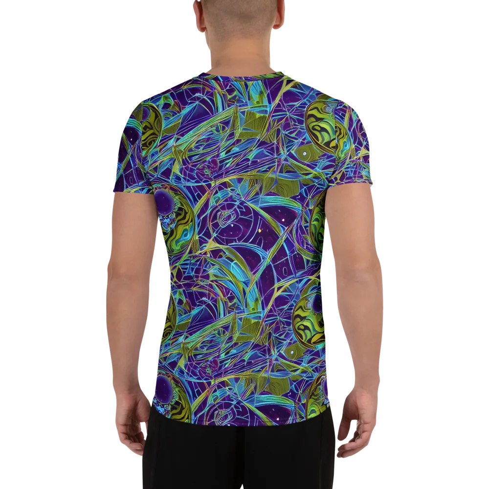Hyperviolet on Men's Athletic T-Shirt — Back