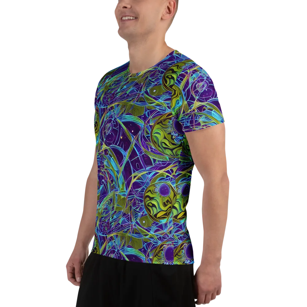Hyperviolet on Men's Athletic T-Shirt — Left