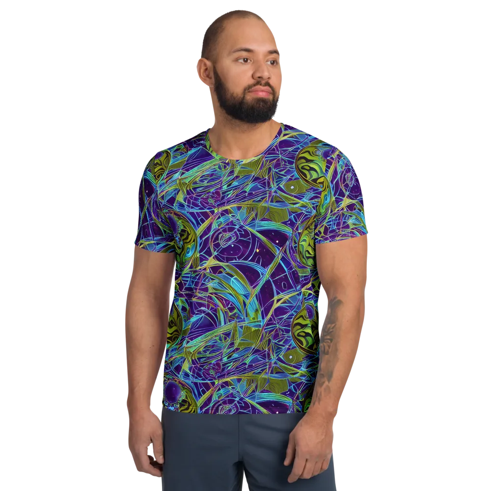 Hyperviolet on Men's Athletic T-Shirt — Front