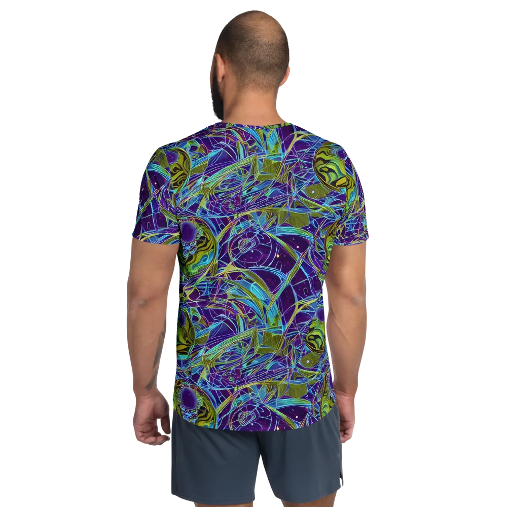Hyperviolet on Men's Athletic T-Shirt — Back