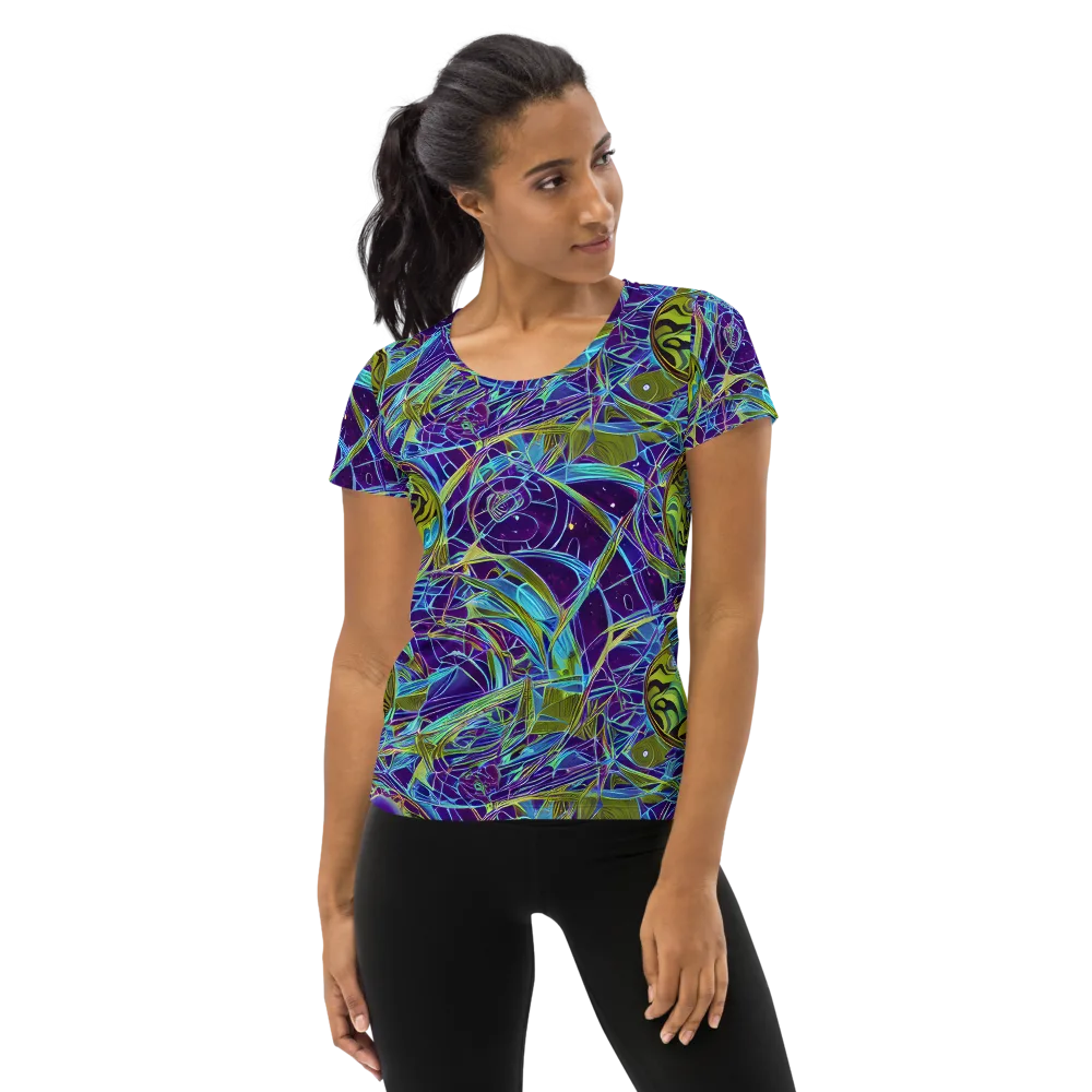 Hyperviolet on Women's Athletic T-Shirt — Front