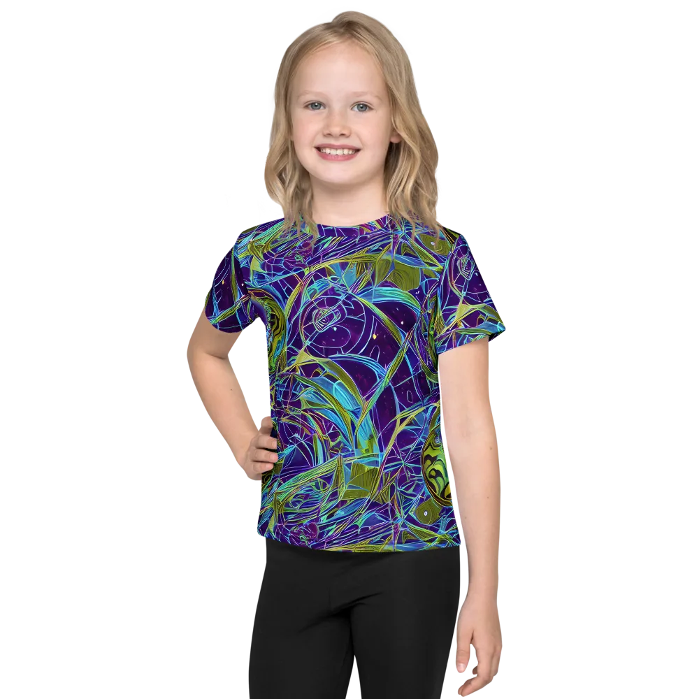 Hyperviolet on Kids Crew Neck T-Shirt — Front