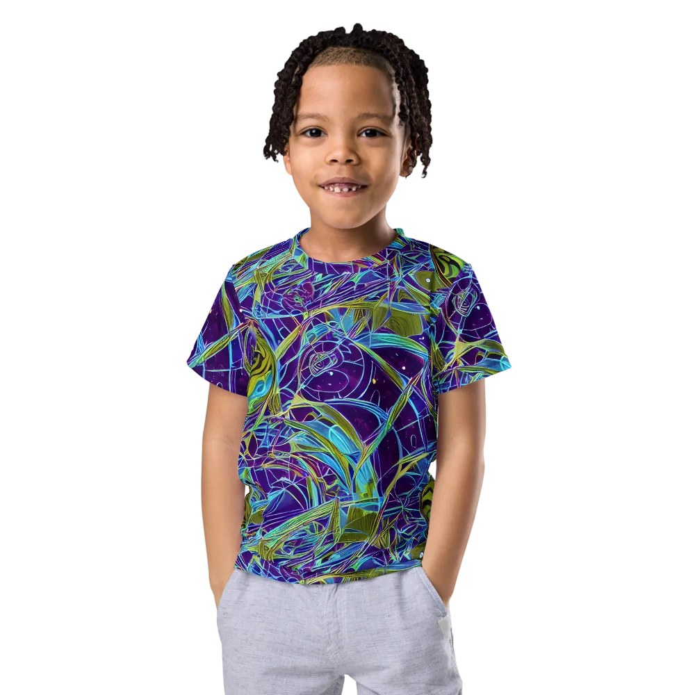 Hyperviolet on Kids Crew Neck T-Shirt — Front