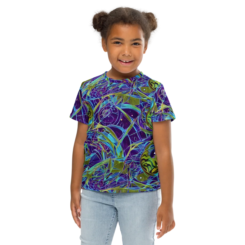 Hyperviolet on Kids Crew Neck T-Shirt — Front