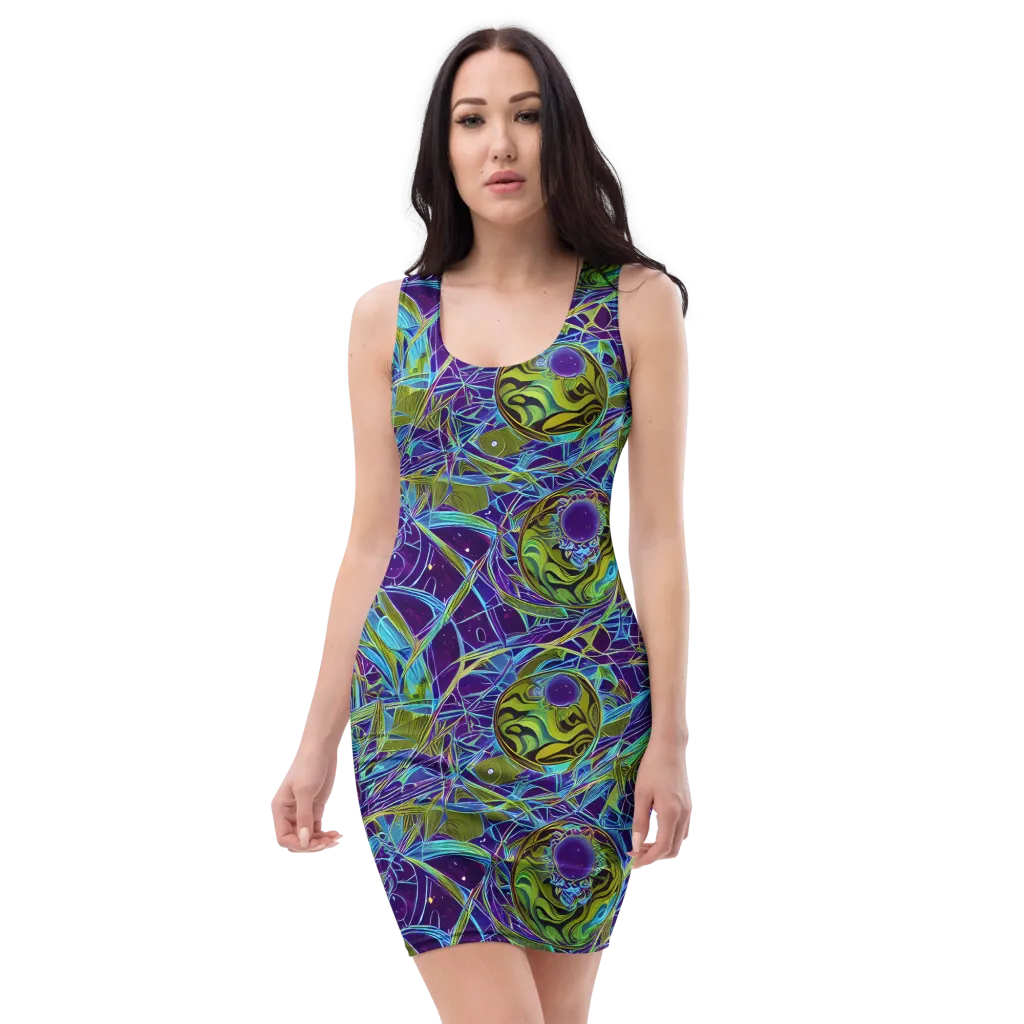 Hyperviolet on Bodycon Dress — Front