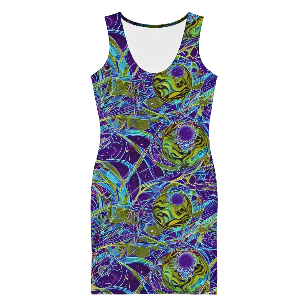 Hyperviolet on Bodycon Dress — Front