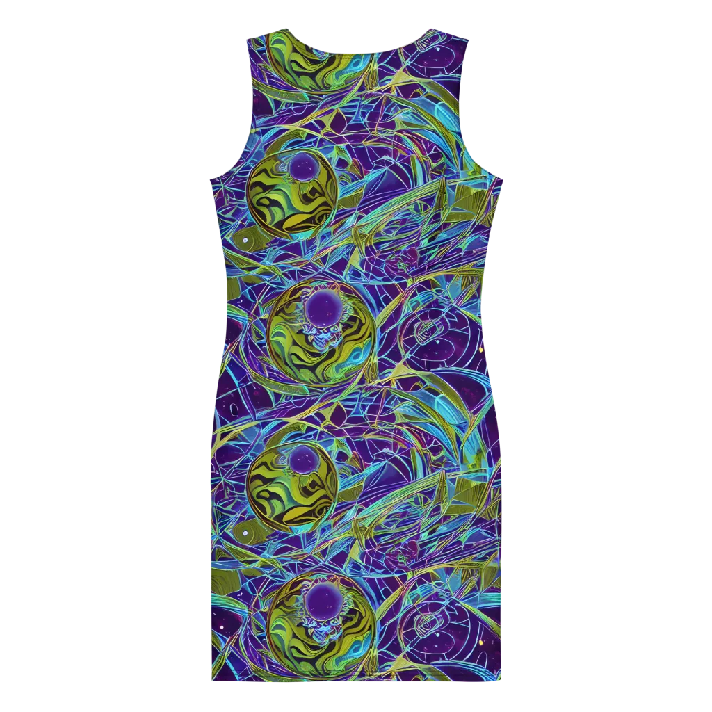 Hyperviolet on Bodycon Dress — Back