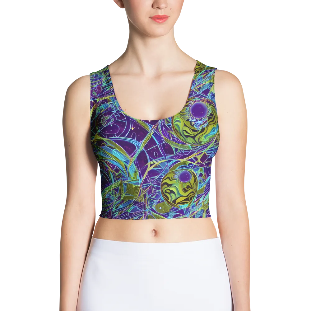 Hyperviolet on Crop Top — Front
