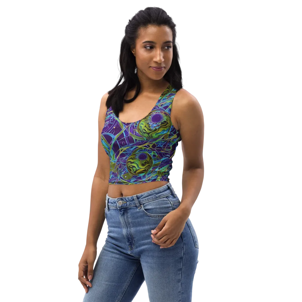 Hyperviolet on Crop Top — Left Front