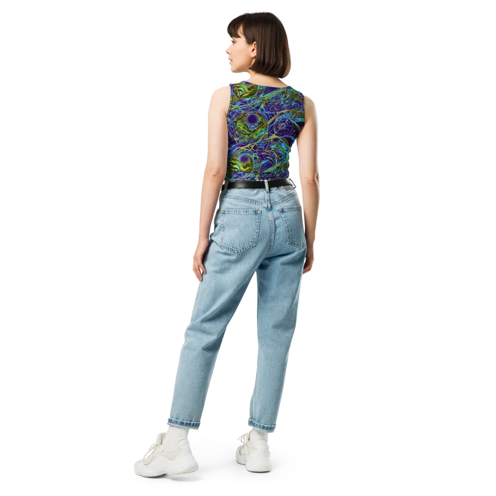 Hyperviolet on Crop Top — Back
