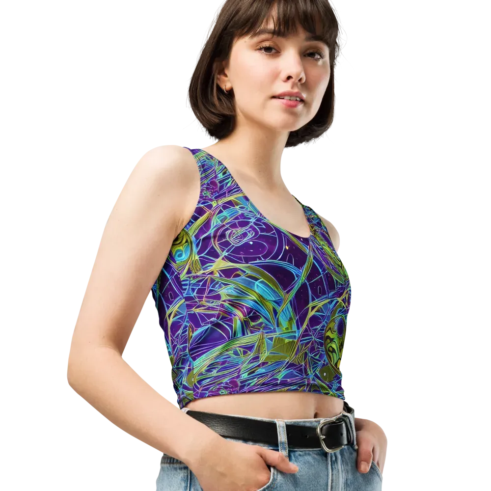 Hyperviolet on Crop Top — Right Front
