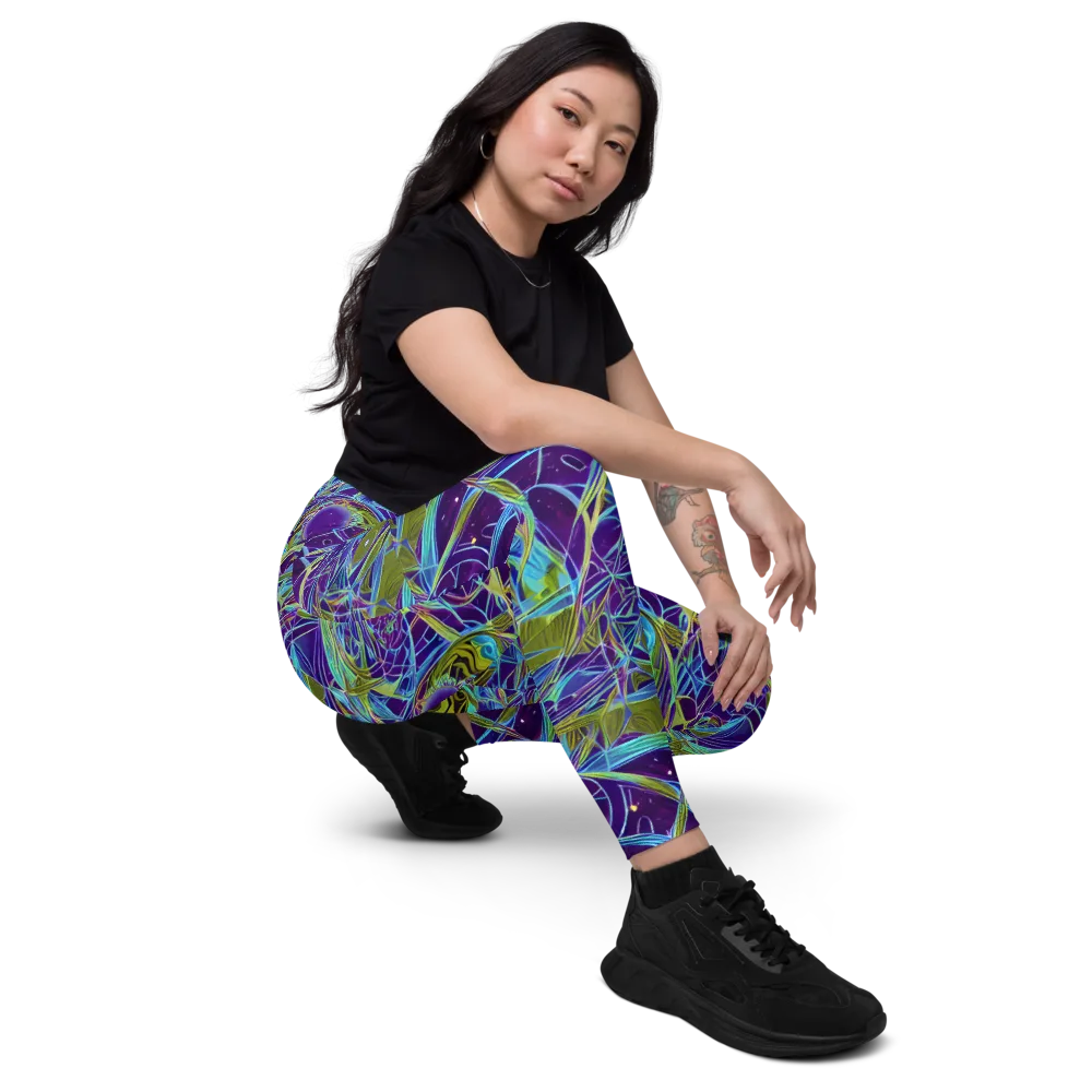 Hyperviolet on Leggings with Pockets — Right Front