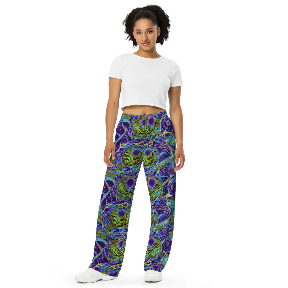 Hyperviolet on Wide-Leg Pants — Front