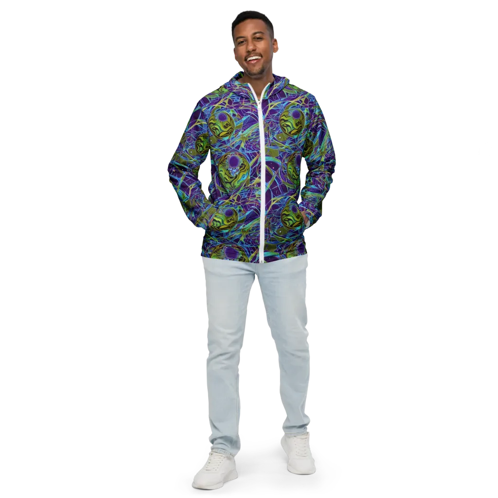 Hyperviolet on Men's Windbreaker — Front