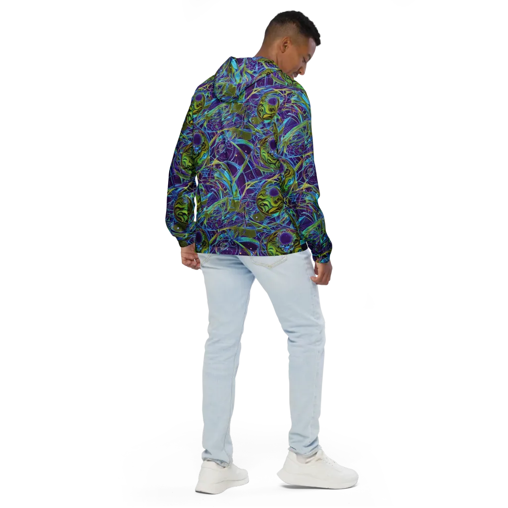 Hyperviolet on Men's Windbreaker — Back