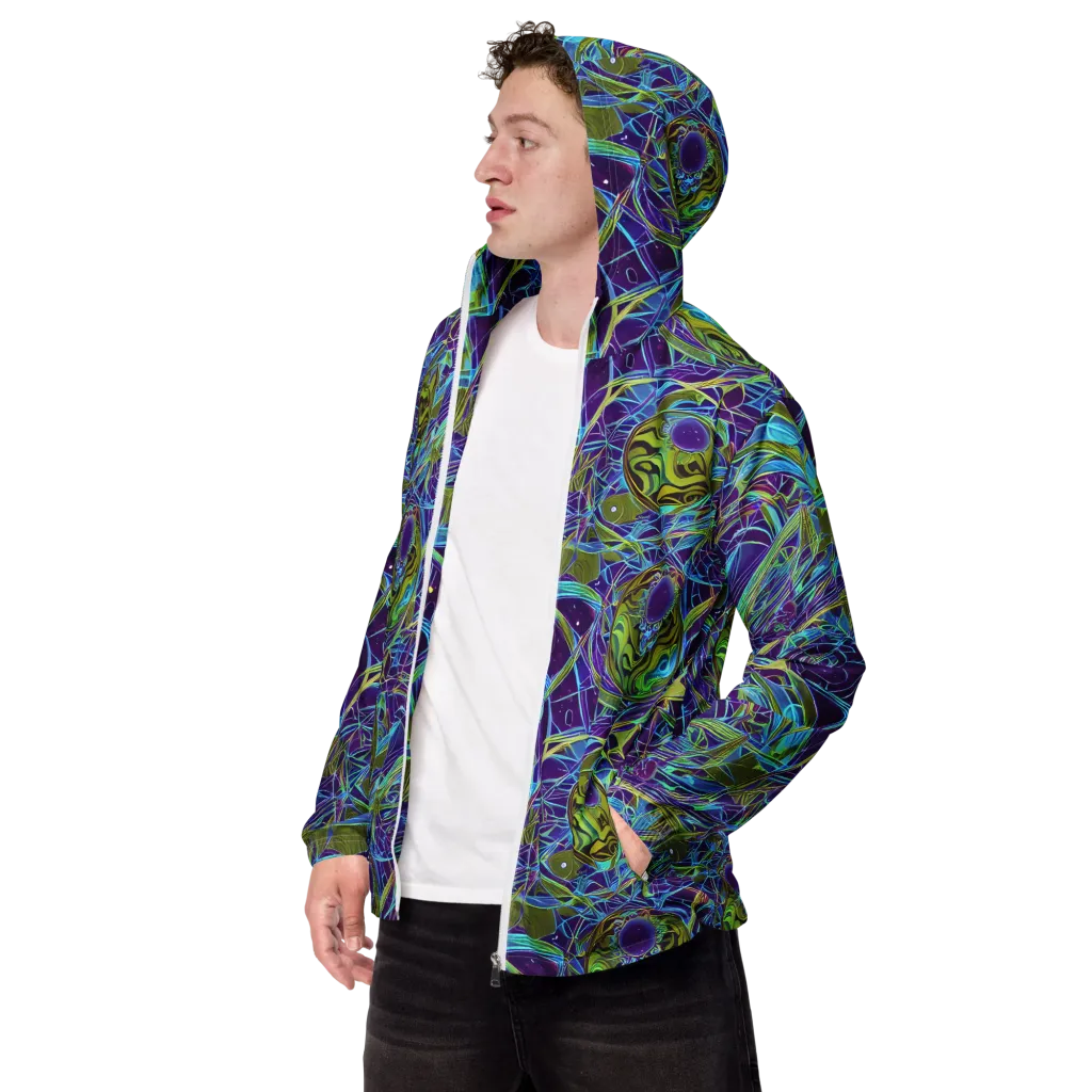 Hyperviolet on Men's Windbreaker — Left Front