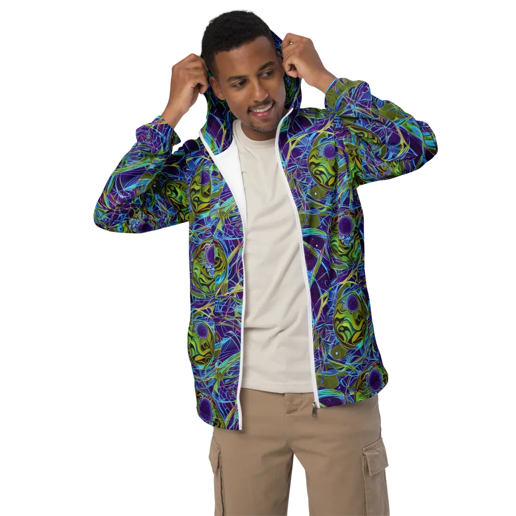 Hyperviolet on Men's Windbreaker — Front