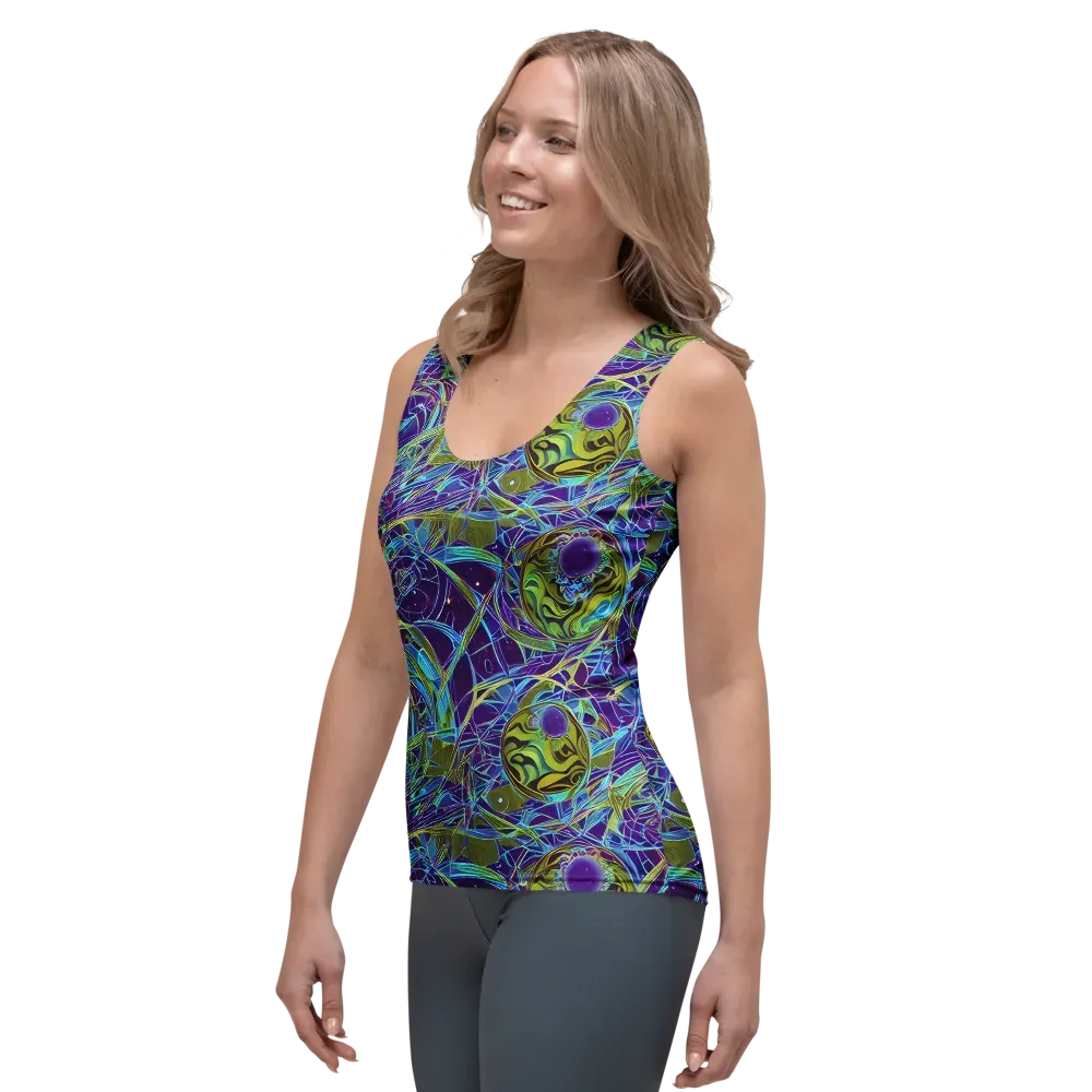 Hyperviolet on Women's Tank Top — Left Front