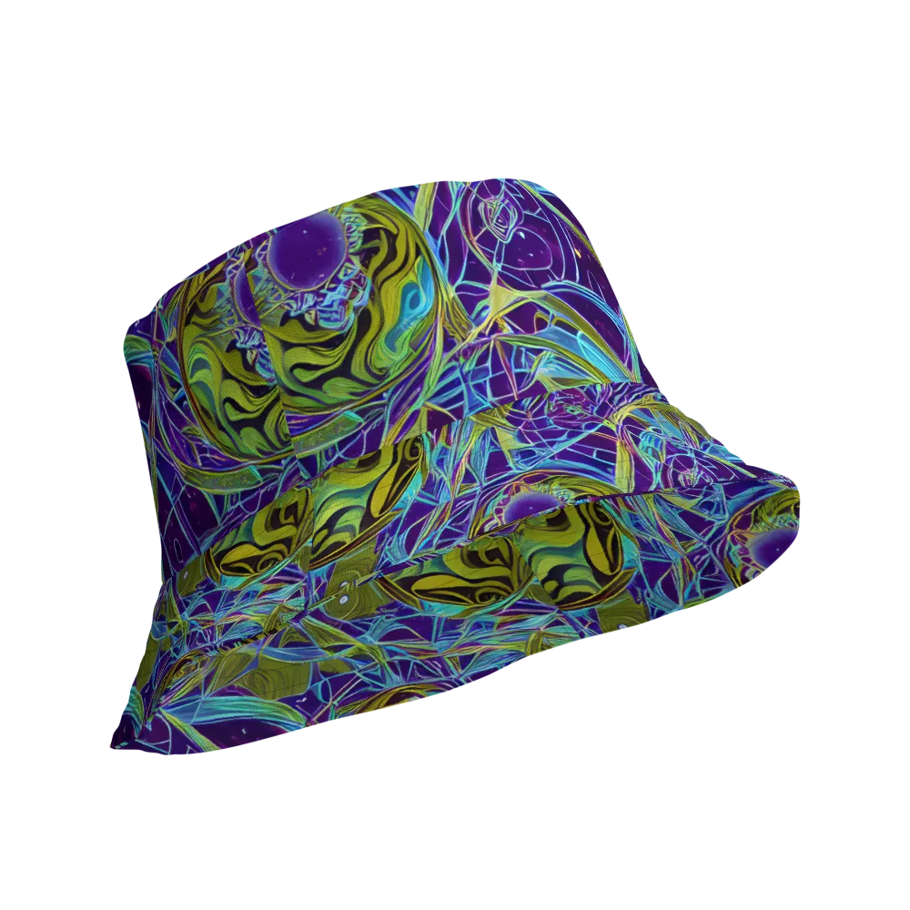 Hyperviolet on Reversible Bucket Hat — Product details Outside