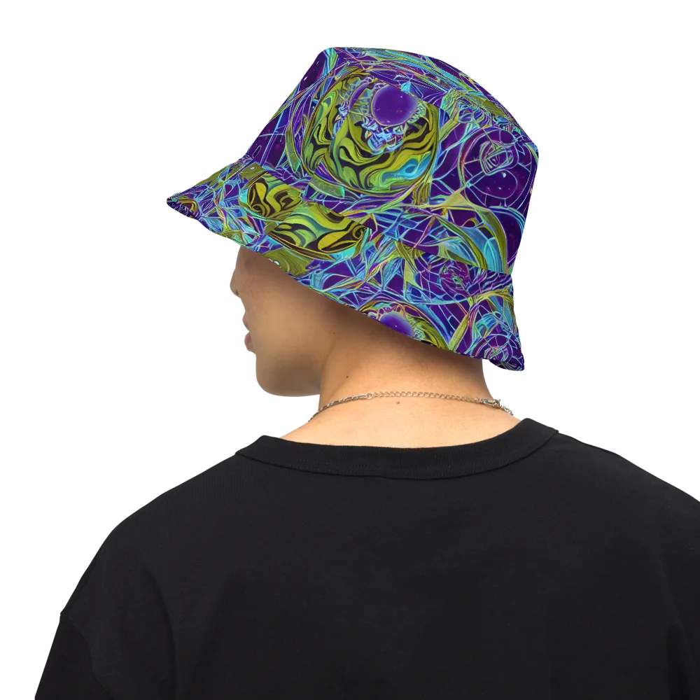 Hyperviolet on Reversible Bucket Hat — Back Inside