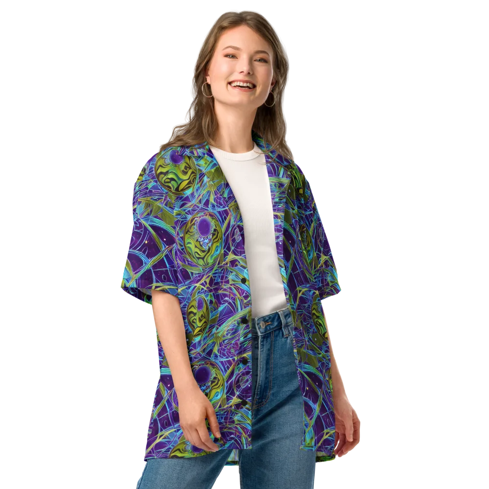 Hyperviolet on Button Shirt — Front