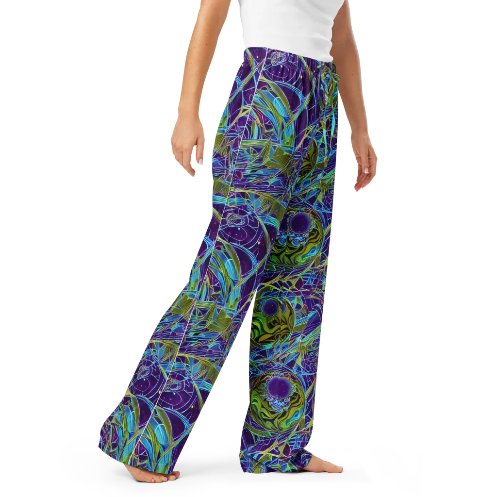 Hyperviolet on Women's Pajama Pants — Right Front
