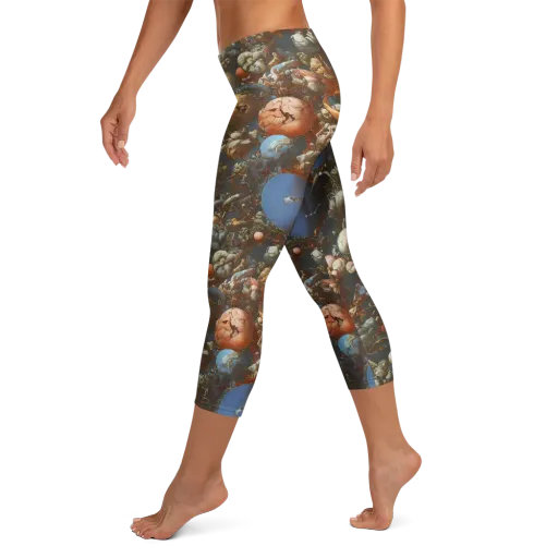 Sculptural Chaos on a Capri Leggings